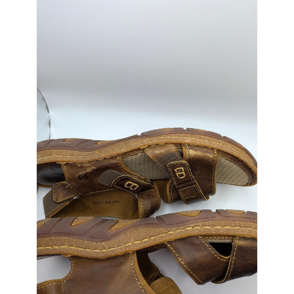 Born Mens Brown‎ Leather Adjustable Strap Sport Jesus Sandals Size 14 47 - Picture 5 of 15